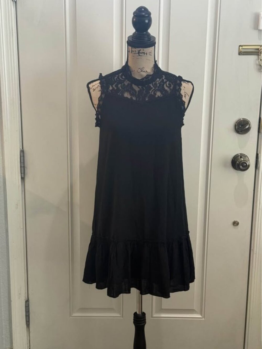 NWT Jack by BB Dakota Black sleeveless mock-neck mini dress -XS